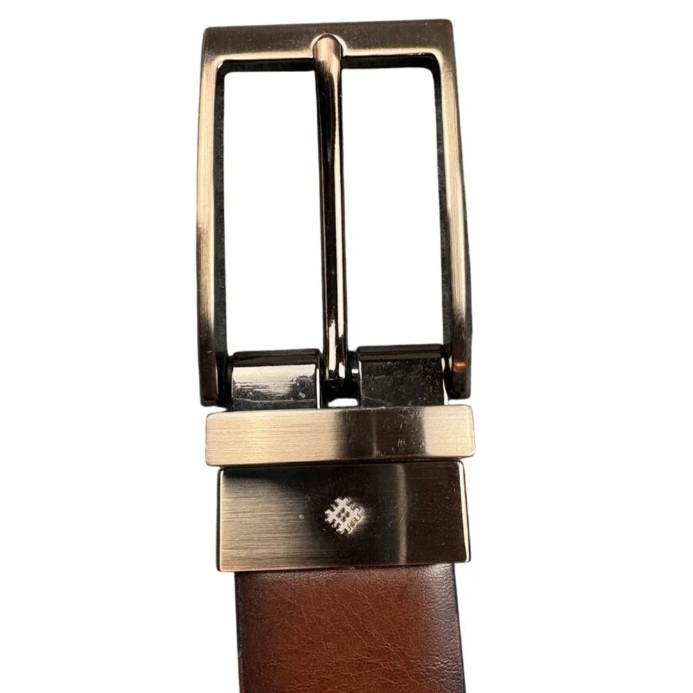 Mens‎ CKF Brown Black Reversible Belt 38/95 Synthetic Leather